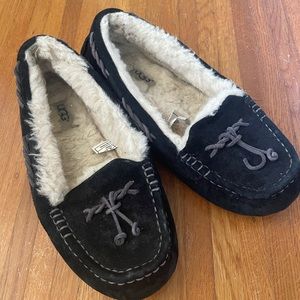 Uggs fuzzy loafers